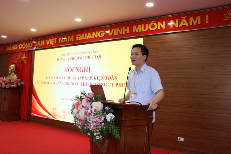 Đảng ủy phường Phúc Lợi xin ý kiến dự thảo Đề án sắp xếp, kiện toàn các chi bộ tổ dân phố- Ảnh 4.