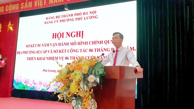 Phường Phú Lương: Hội nghị Sơ kết 1 năm vận hành mô hình chính quyền địa phương hai cấp và đánh giá kết quả thực hiện nhiệm vụ 6 tháng đầu năm 2026 và triển khai nhiệm vụ trọng tâm 6 tháng cuối năm- Ảnh 5.
