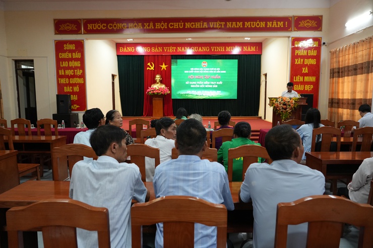 Hội nông dân xã Liên Minh tập huấn ứng dụng công nghệ truy xuất nguồn gốc nông sản- Ảnh 2.