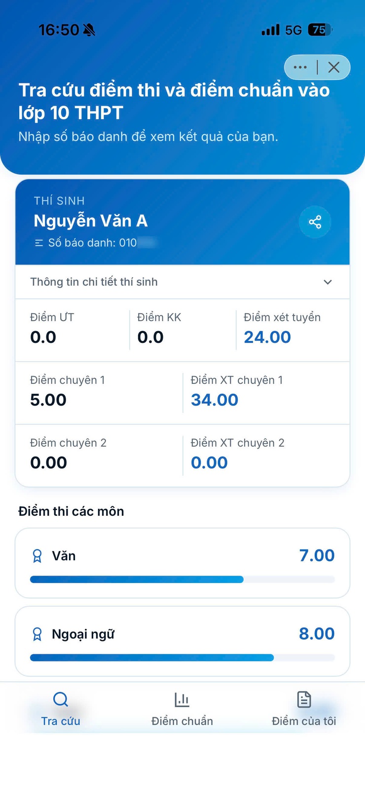 iHanoi ra mắt tính năng tra cứu điểm thi lớp 10 THPT, tự động thông báo khi có kết quả

- Ảnh 3.