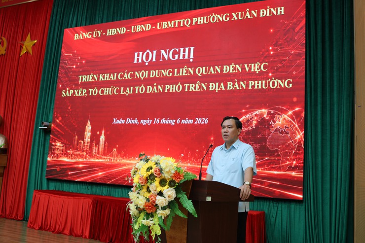 Phường Xuân Đỉnh triển khai sắp xếp, tổ chức lại tổ dân phố theo hướng tinh gọn, hiệu quả.- Ảnh 3.