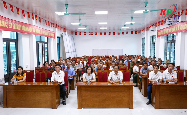 Tổ đại biểu số 7 HĐND xã Kiều Phú đã tổ chức hội nghị tiếp xúc cử tri trước kỳ họp thường kỳ giữa năm 2026.- Ảnh 1.