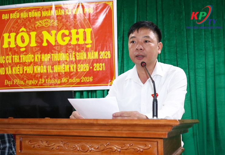 Tổ đại biểu số 7 HĐND xã Kiều Phú đã tổ chức hội nghị tiếp xúc cử tri trước kỳ họp thường kỳ giữa năm 2026.- Ảnh 2.