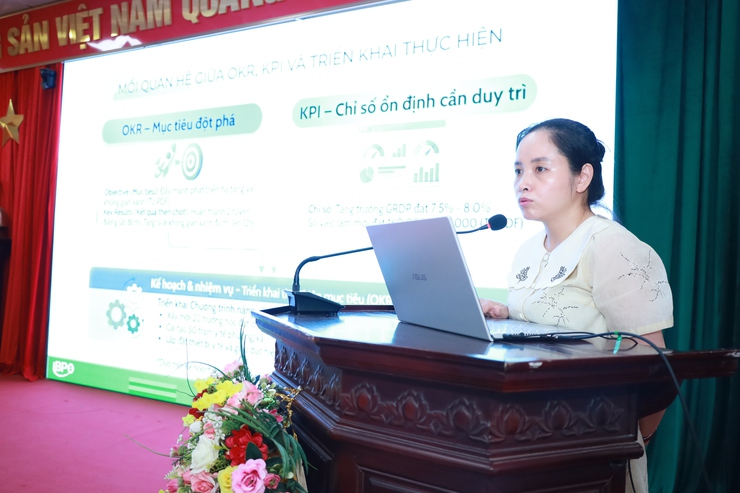 Xã Minh Châu tập huấn triển khai hệ thống quản trị OKR/KPI trên nền tảng Hanoiword- Ảnh 2.