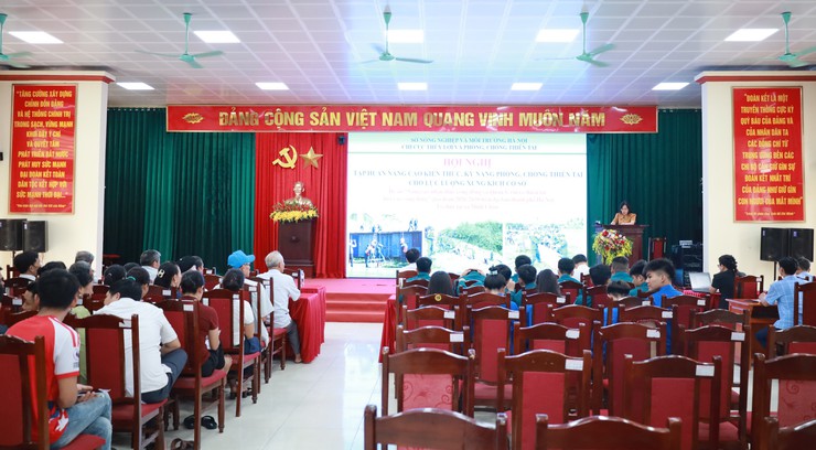 Xã Minh Châu tập huấn nâng cao năng lực cho lực lượng xung kích phòng, chống thiên tai năm 2026- Ảnh 1.