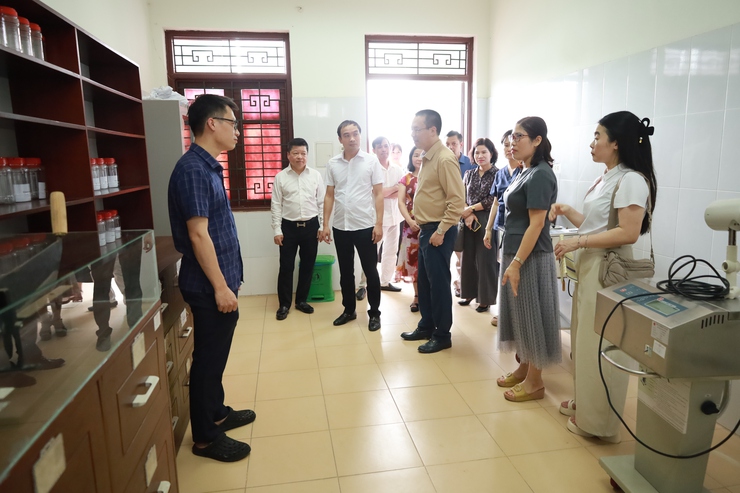 Bệnh viện Đa khoa Sơn Tây khảo sát, trao đổi nội dung hỗ trợ Trạm Y tế xã Minh Châu theo mô hình 3S- Ảnh 6.
