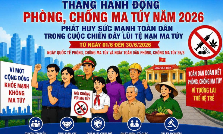 Tháng hành động phòng, chống ma túy: Nâng cao trách nhiệm, chung tay vì cộng đồng không ma túy- Ảnh 1.