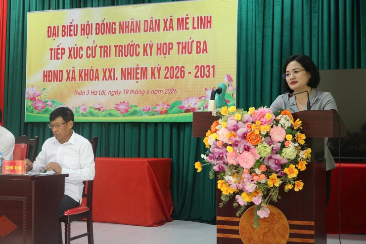 Đại biểu HĐND xã Mê Linh tiếp xúc cử tri trước kỳ họp thường lệ giữa năm 2026- Ảnh 5.