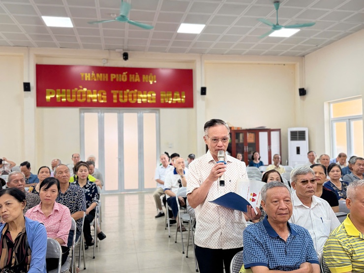 Hội nghị tiếp xúc cử tri trước kỳ họp thứ Hai, HĐND phường Tương Mai khóa II, nhiệm kỳ 2026-2031- Ảnh 2.