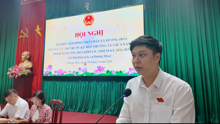 Tổ đại biểu số 6 HĐND xã Dương Hoà tiếp xúc cử tri trước kỳ họp thứ 3 HĐND xã khoá II, nhiệm kỳ 2026-2031- Ảnh 3.