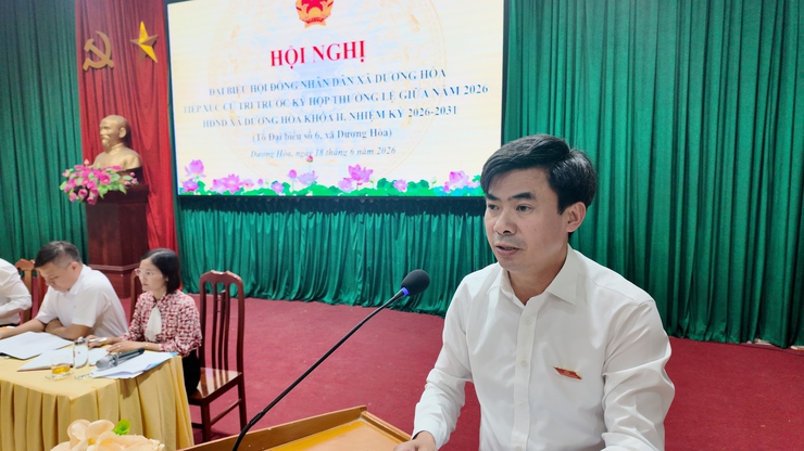 Tổ đại biểu số 6 HĐND xã Dương Hoà tiếp xúc cử tri trước kỳ họp thứ 3 HĐND xã khoá II, nhiệm kỳ 2026-2031- Ảnh 7.
