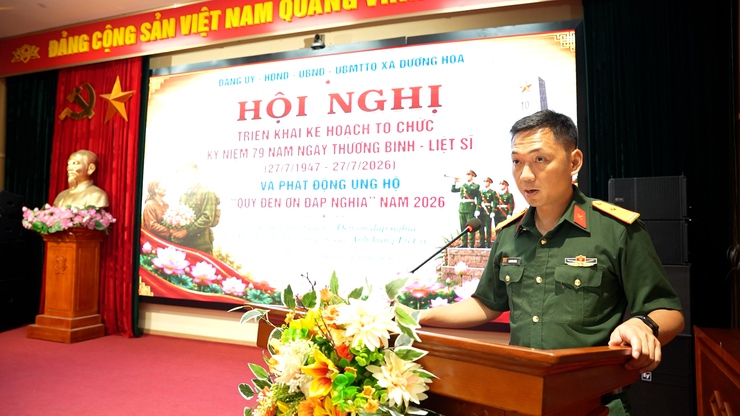 Hội nghị triển khai kế hoạch tổ chức kỷ niệm 79 năm ngày thương binh liệt sĩ (27/7/1947-27/7/2026) và phát động Quỹ “Đền ơn đáp nghĩa” năm 2026- Ảnh 4.