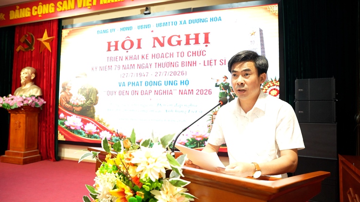 Hội nghị triển khai kế hoạch tổ chức kỷ niệm 79 năm ngày thương binh liệt sĩ (27/7/1947-27/7/2026) và phát động Quỹ “Đền ơn đáp nghĩa” năm 2026- Ảnh 5.