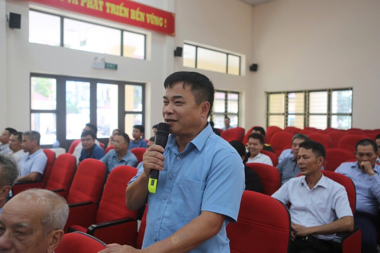 TỔ ĐẠI BIỂU SỐ 31 HĐND THÀNH PHỐ HÀ NỘI TIẾP XÚC CỬ TRI XÃ NỘI BÀI, KIM ANH, TRUNG GIÃ, SÓC SƠN VÀ ĐA PHÚC- Ảnh 12.