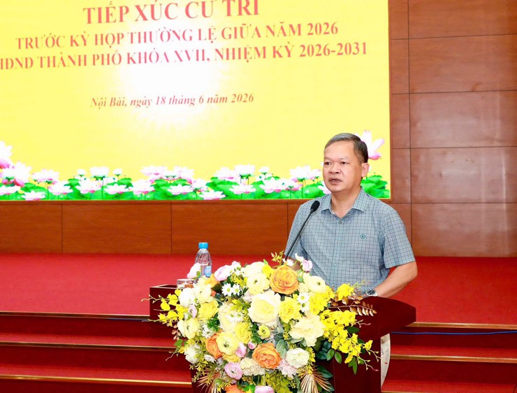 TỔ ĐẠI BIỂU SỐ 31 HĐND THÀNH PHỐ HÀ NỘI TIẾP XÚC CỬ TRI XÃ NỘI BÀI, KIM ANH, TRUNG GIÃ, SÓC SƠN VÀ ĐA PHÚC- Ảnh 6.