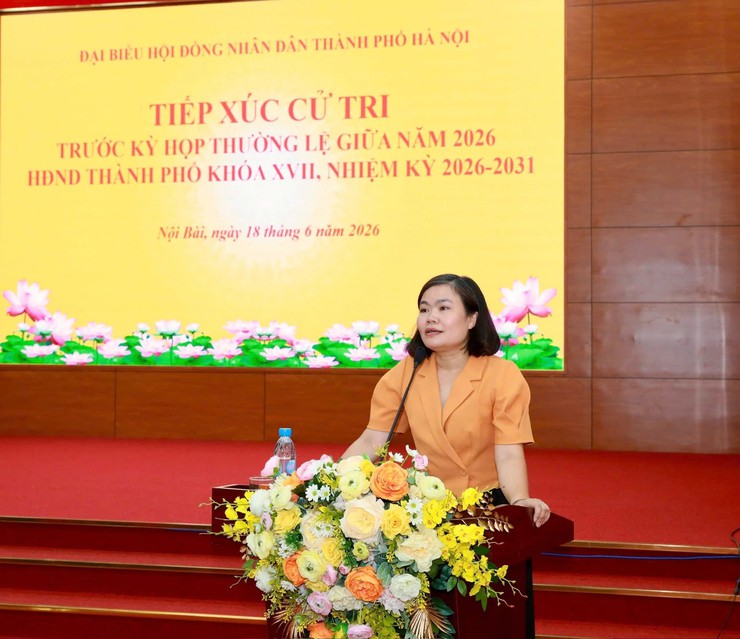 TỔ ĐẠI BIỂU SỐ 31 HĐND THÀNH PHỐ HÀ NỘI TIẾP XÚC CỬ TRI XÃ NỘI BÀI, KIM ANH, TRUNG GIÃ, SÓC SƠN VÀ ĐA PHÚC- Ảnh 7.