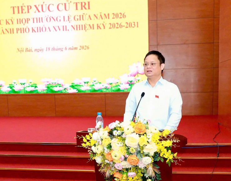 TỔ ĐẠI BIỂU SỐ 31 HĐND THÀNH PHỐ HÀ NỘI TIẾP XÚC CỬ TRI XÃ NỘI BÀI, KIM ANH, TRUNG GIÃ, SÓC SƠN VÀ ĐA PHÚC- Ảnh 4.