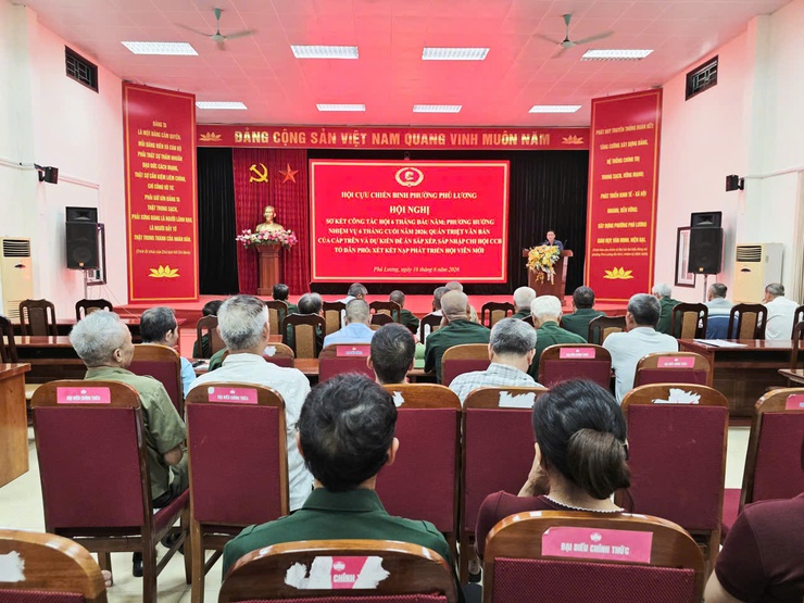 Hội Cựu chiến binh phường Phú Lương đẩy mạnh triển khai nhiệm vụ trọng tâm 6 tháng cuối năm 2026- Ảnh 1.