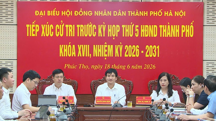 Đại biểu HĐND thành phố Hà Nội – Đơn vị bầu cử số 23 tiếp xúc cử tri trước kỳ họp thường lệ giữa năm 2026- Ảnh 3.