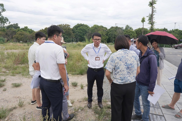 Thiên Lộc tổ chức giao đất tái định cư tại thực địa cho các hộ dân phục vụ Dự án cầu Thượng Cát- Ảnh 4.