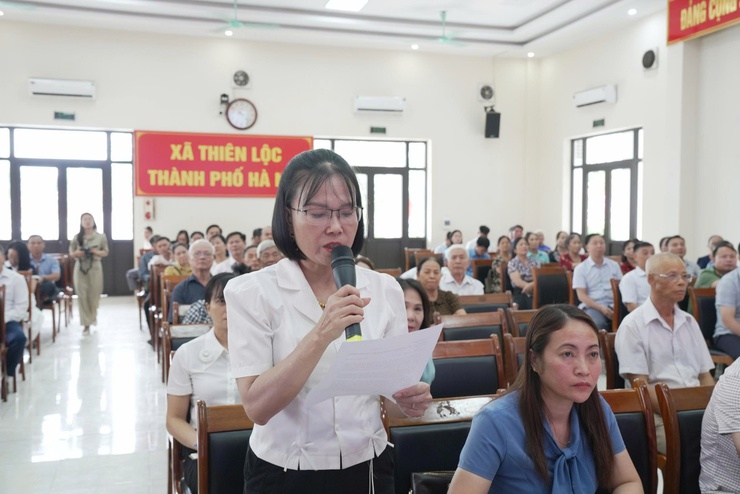 Đại biểu HĐND thành phố Hà Nội tiếp xúc cử tri trước kỳ họp thường lệ giữa năm 2026 tại đơn vị bầu cử số 29- Ảnh 8.