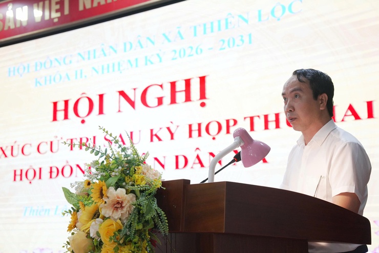 Hội nghị TXCT sau kỳ họp thường lệ giữa năm của HĐND xã Thiên Lộc khóa II, nhiệm kỳ 2026 – 2031

- Ảnh 6.
