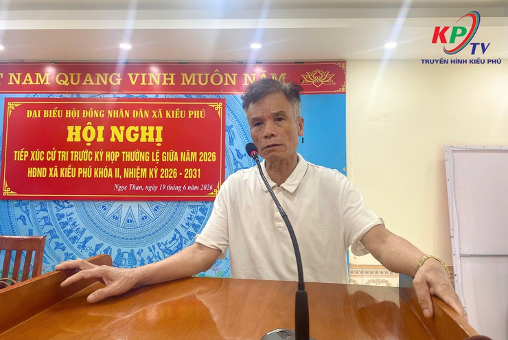 Tổ đại biểu số 5 HĐND xã Kiều Phú tiếp xúc với cử tri thôn Ngọc Than trước kỳ họp thường lệ giữa năm 2026 HĐND xã khóa II, nhiệm kỳ 2026 - 2031- Ảnh 5.