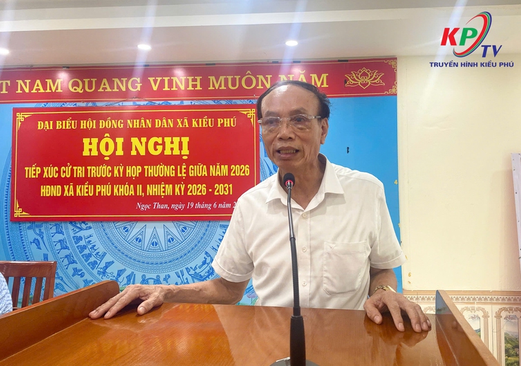 Tổ đại biểu số 5 HĐND xã Kiều Phú tiếp xúc với cử tri thôn Ngọc Than trước kỳ họp thường lệ giữa năm 2026 HĐND xã khóa II, nhiệm kỳ 2026 - 2031- Ảnh 4.