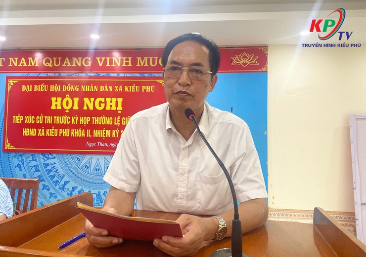 Tổ đại biểu số 5 HĐND xã Kiều Phú tiếp xúc với cử tri thôn Ngọc Than trước kỳ họp thường lệ giữa năm 2026 HĐND xã khóa II, nhiệm kỳ 2026 - 2031- Ảnh 7.