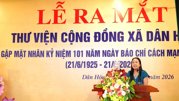 DÂN HÒA RA MẮT THƯ VIỆN CỘNG ĐỒNG - KỶ NIỆM  NĂM BÁO CHÍ CÁCH MẠNG VIỆT NAM 21/6/1925-21/6/2926- Ảnh 5.