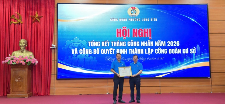 Công đoàn phường Long Biên tổng kết Tháng Công nhân năm 2026- Ảnh 4.