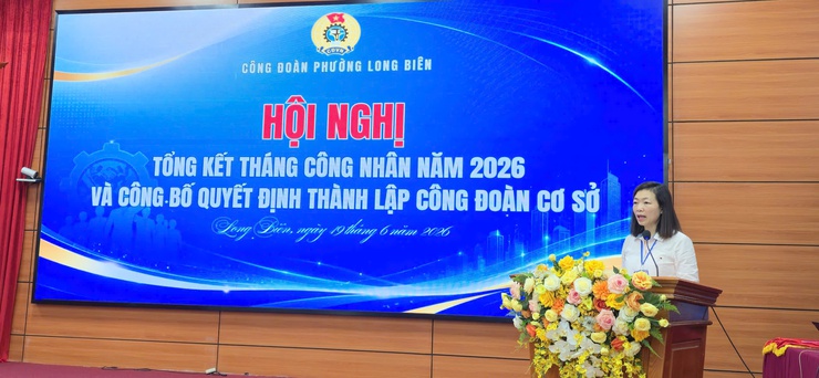 Công đoàn phường Long Biên tổng kết Tháng Công nhân năm 2026- Ảnh 3.