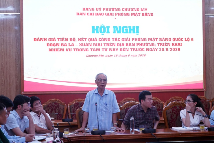 Phường Chương Mỹ triển khai quyết liệt, khẩn trương công tác giải phóng mặt bằng phục vụ dự án cải tạo, nâng cấp Quốc lộ 6- Ảnh 5.