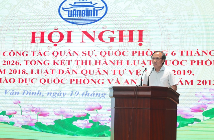 Vân Đình hoàn thành 100% chỉ tiêu tuyển quân, củng cố thế trận quốc phòng địa phương- Ảnh 2.
