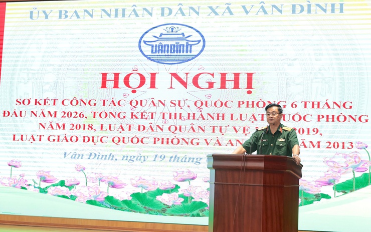 Vân Đình hoàn thành 100% chỉ tiêu tuyển quân, củng cố thế trận quốc phòng địa phương- Ảnh 1.