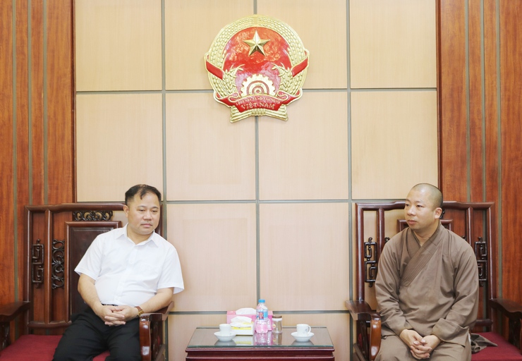 Lãnh đạo xã Quốc Oai làm việc với ban tổ chức hạ trường an cư kiết hạ Chùa Thầy năm 2026- Ảnh 4.