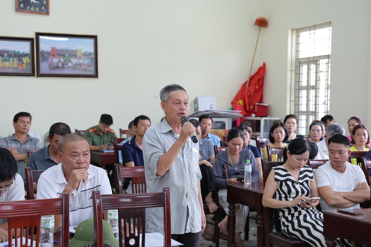 UBND xã Phú Nghĩa đối thoại với các hộ gia đình trên địa bàn thôn Đồi 1, Đồi 2 về Dự thảo phương án bồi thường, hỗ trợ và tái định cư thực hiện Dự án cải tạo, nâng cấp Quốc lộ 6 đoạn Ba La – Xuân Mai- Ảnh 3.