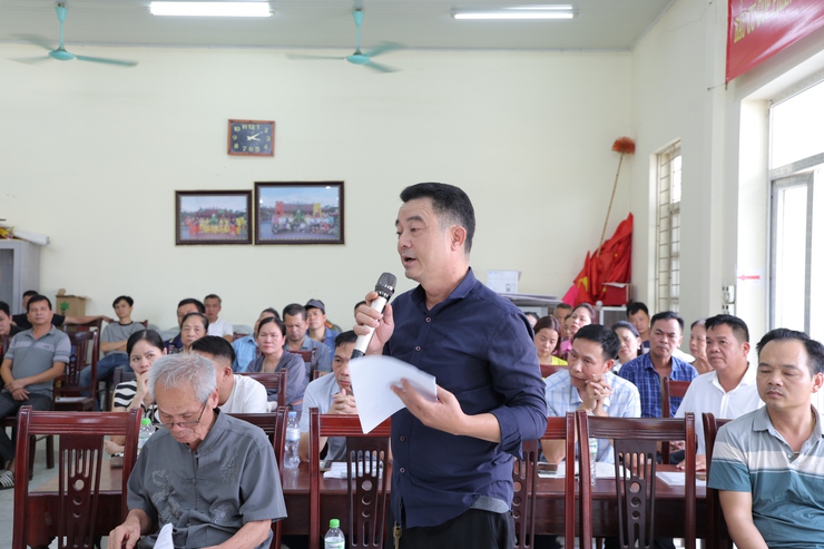 UBND xã Phú Nghĩa đối thoại với các hộ gia đình trên địa bàn thôn Đồi 1, Đồi 2 về Dự thảo phương án bồi thường, hỗ trợ và tái định cư thực hiện Dự án cải tạo, nâng cấp Quốc lộ 6 đoạn Ba La – Xuân Mai- Ảnh 5.