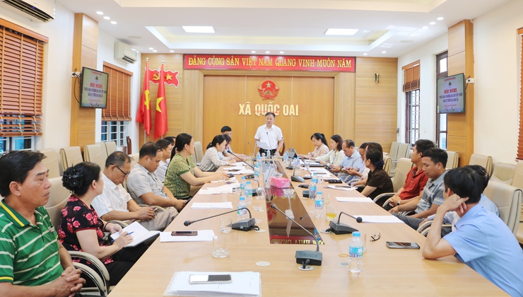 Xã Quốc Oai triển khai phương án sắp xếp thôn trên địa bàn- Ảnh 1.