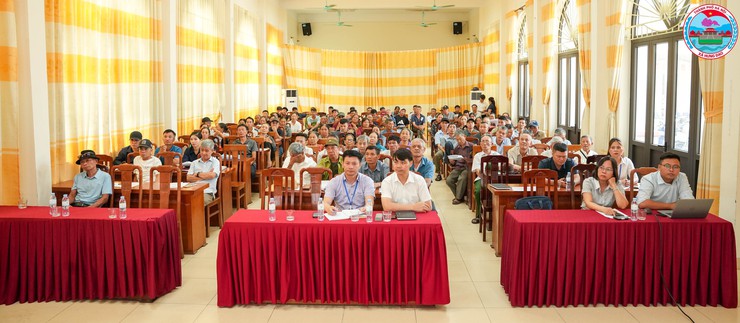 HỘI NGHỊ PHỔ BIẾN CHÍNH SÁCH BỒI THƯỜNG, HỖ TRỢ, TÁI ĐỊNH CƯ PHỤC VỤ THỰC HIỆN DỰ ÁN KHU TÁI ĐỊNH CƯ XÃ HƯNG ĐẠO- Ảnh 1.