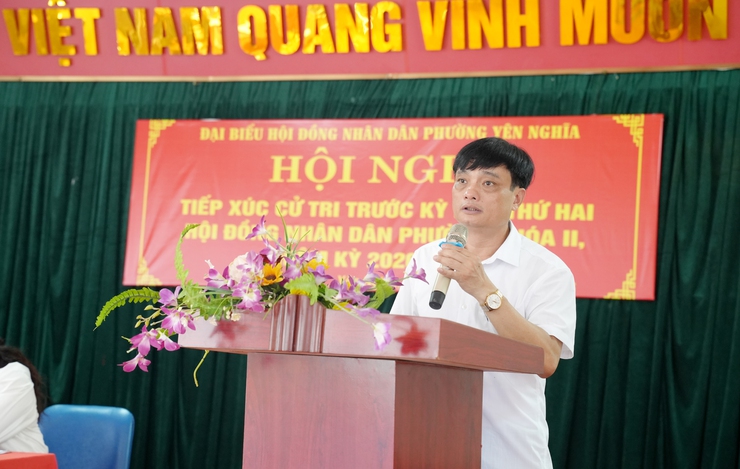Đại biểu HĐND phường Yên Nghĩa tiếp xúc cử tri trước kỳ họp thứ Hai, HĐND phường Khóa II, nhiệm kỳ 2026 - 2031- Ảnh 1.