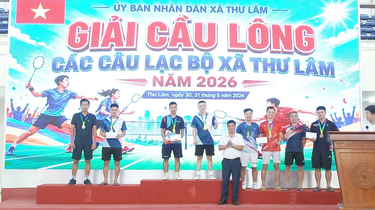 XÃ THƯ LÂM TỔ CHỨC THÀNH CÔNG GIẢI CẦU LÔNG CÁC CÂU LẠC BỘ NĂM 2026- Ảnh 15.