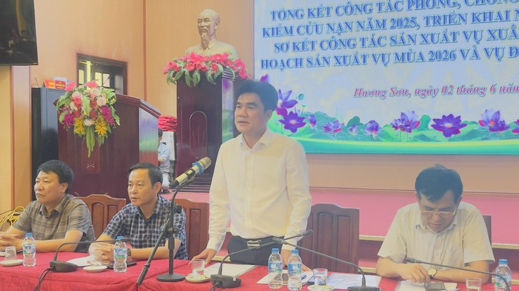 Hương Sơn: Chủ động từ sớm, từ xa trong phòng, chống thiên tai; thúc đẩy sản xuất nông nghiệp bền vững- Ảnh 10.