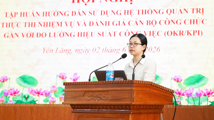 YÊN LÃNG TẬP HUẤN ỨNG DỤNG HỆ THỐNG HANOIWORK TRONG ĐÁNH GIÁ CÁN BỘ- Ảnh 2.