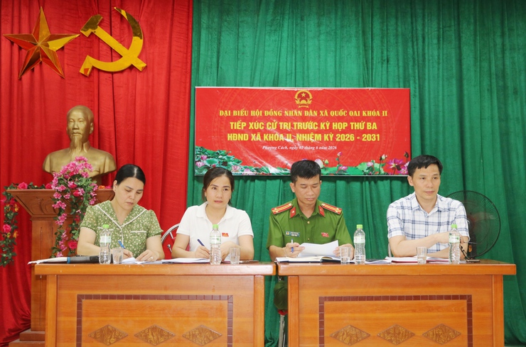 TỔ ĐẠI BIỂU SỐ 4 HĐND XÃ QUỐC OAI TIẾP XÚC CỬ TRI TRƯỚC KỲ HỌP THƯỜNG LỆ GIỮA NĂM 2026- Ảnh 2.