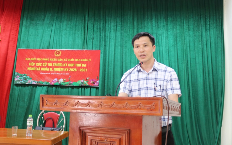 TỔ ĐẠI BIỂU SỐ 4 HĐND XÃ QUỐC OAI TIẾP XÚC CỬ TRI TRƯỚC KỲ HỌP THƯỜNG LỆ GIỮA NĂM 2026- Ảnh 3.