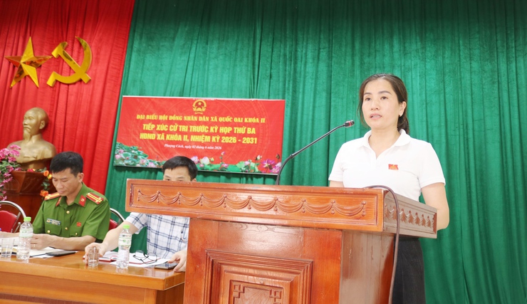 TỔ ĐẠI BIỂU SỐ 4 HĐND XÃ QUỐC OAI TIẾP XÚC CỬ TRI TRƯỚC KỲ HỌP THƯỜNG LỆ GIỮA NĂM 2026- Ảnh 4.