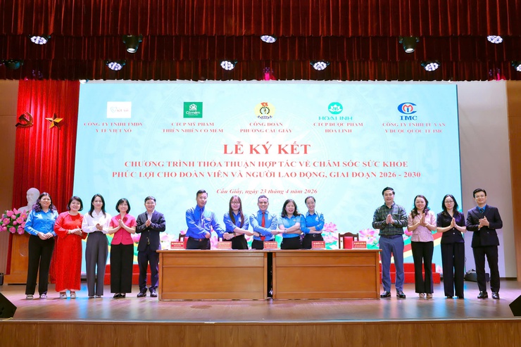CÔNG ĐOÀN PHƯỜNG CẦU GIẤY SÔI NỔI CÁC HOẠT ĐỘNG HƯỞNG ỨNG THÁNG CÔNG NHÂN NĂM 2026- Ảnh 3.