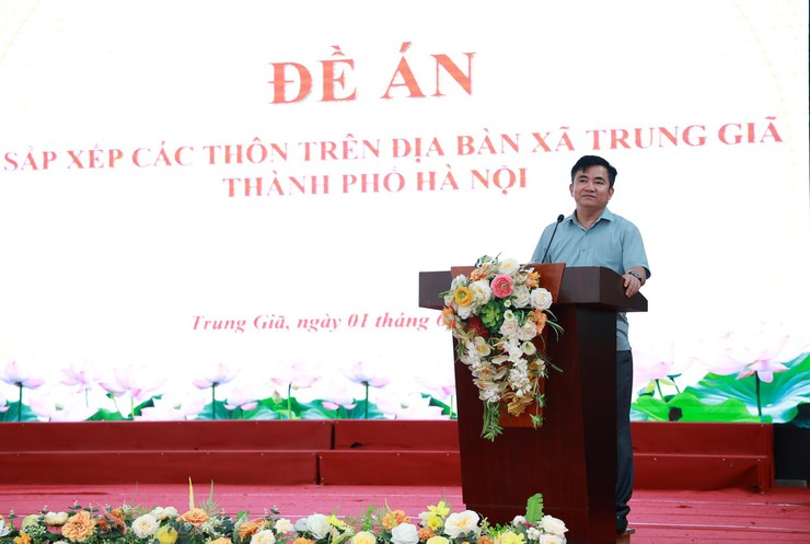 TRUNG GIÃ TRIỂN KHAI ĐỀ ÁN SẮP XẾP CÁC THÔN TRÊN ĐỊA BÀN XÃ - Ảnh 1.