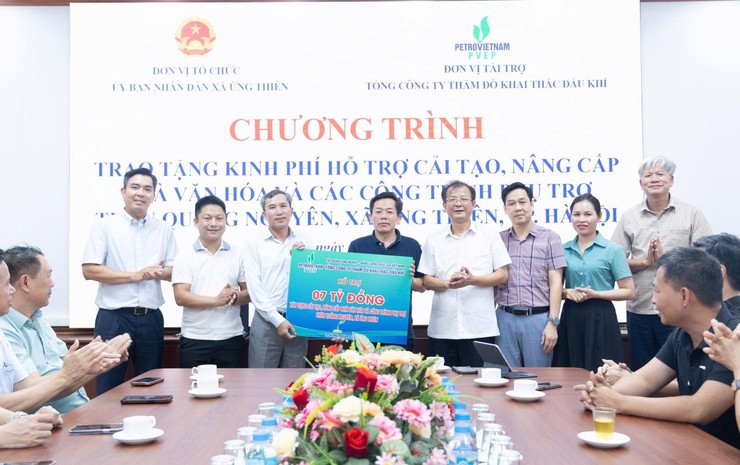 TỔNG CÔNG TY THĂM DÒ KHAI THÁC DẦU KHÍ HỖ TRỢ 7 TỶ ĐỒNG CẢI TẠO, NÂNG CẤP NHÀ VĂN HÓA VÀ CÁC CÔNG TRÌNH PHỤ TRỢ THÔN QUẢNG NGUYÊN- Ảnh 3.